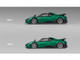 Pagani Imola Emerald Green Metallic with Carbon Top and Extra Wheels 1/64 Diecast Model Car CM Model CM64-IMOLA-10