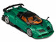 Pagani Imola Emerald Green Metallic with Carbon Top and Extra Wheels 1/64 Diecast Model Car CM Model CM64-IMOLA-10 Pagani Imola Emerald Green Metallic with Carbon Top and Extra Wheels 1/64 Diecast Model Car CM Model CM64-IMOLA-10