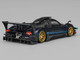 Pagani Zonda Revolucion Dark Blue Metallic and Carbon with Extra Wheels 1/64 Diecast Model Car CM Model CM64-REVOLUCION-BL