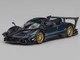Pagani Zonda Revolucion Dark Blue Metallic and Carbon with Extra Wheels 1/64 Diecast Model Car CM Model CM64-REVOLUCION-BL