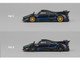 Pagani Zonda Revolucion Dark Blue Metallic and Carbon with Extra Wheels 1/64 Diecast Model Car CM Model CM64-REVOLUCION-BL