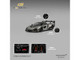McLaren Senna GTR Silver Gray Metallic with Carbon Hood and Black Top 1/64 Diecast Model Car CM Model CM64-SENNAGTR-11