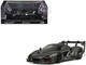 McLaren Senna GTR Dark Gray Metallic with Carbon Hood and Black Top 1/64 Diecast Model Car CM Model CM64-SENNAGTR-13 McLaren Senna GTR Dark Gray Metallic with Carbon Hood and Black Top 1/64 Diecast Model Car CM Model CM64-SENNAGTR-13