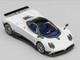 Pagani Zonda F Pearl White with Black Top 1/64 Diecast Model Car CM Model CM64-ZONDAF-01