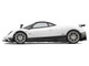 Pagani Zonda F Pearl White with Black Top 1/64 Diecast Model Car CM Model CM64-ZONDAF-01 Pagani Zonda F Pearl White with Black Top 1/64 Diecast Model Car CM Model CM64-ZONDAF-01