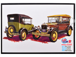 Skill 2 Model Kit 1927 Ford Model T Touring 2 in 1 Kit 1/25 Scale Model AMT AMT1490