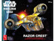 Skill 2 Model Kit Razor Crest Spaceship Star Wars The Mandalorian 1/72 Scale Model AMT AMT1561M