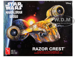 Skill 2 Model Kit Razor Crest Spaceship Star Wars The Mandalorian 1/72 Scale Model AMT AMT1561M