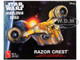 Skill 2 Model Kit Razor Crest Spaceship Star Wars The Mandalorian 1/72 Scale Model AMT AMT1561M Skill 2 Model Kit Razor Crest Spaceship Star Wars The Mandalorian 1/72 Scale Model AMT AMT1561M