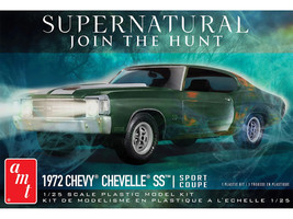 Skill 2 Model Kit 1972 Chevrolet Chevelle SS Supernatural 2005 2020 TV Series 1/25 Scale Model AMT AMT1592M