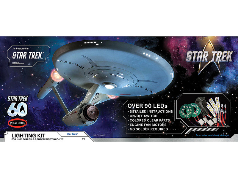 Star Trek The Original Series USS Enterprise 60th Anniversary Lighting Set for 1/350 Model Kit Polar Lights MKA076