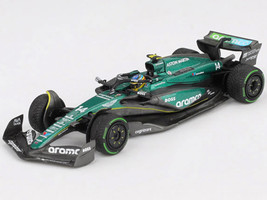 Aston Martin AMR24 #14 Fernando Alonso Formula One F1 Canadian GP 2024 Limited Edition 1/64 Diecast Model Car Mini GT MGT01113