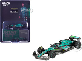 Aston Martin AMR24 #18 Lance Stroll Formula One F1 Canadian GP 2024 Limited Edition 1/64 Diecast Model Car Mini GT MGT01114