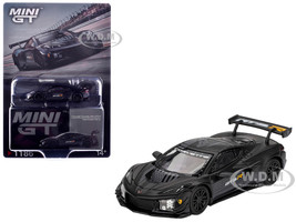 Chevrolet Corvette Z06 GT3 R Road America Test Car Black with Graphics Limited Edition 1/64 Diecast Model Car Mini GT MGT01186