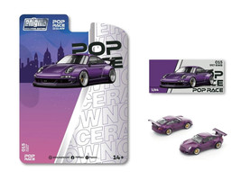 RWB 997 Purple Metallic with Black Stripes 1/64 Diecast Model Car Pop Race PR64-PRE015