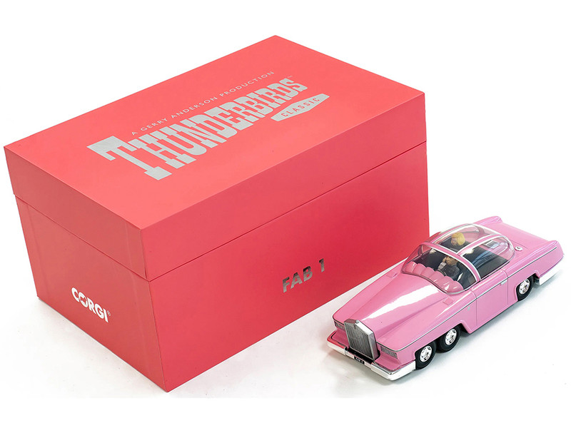 Rolls Royce FAB 1 Pink with Figures Thunderbirds 1965 1966 TV Series F A B Collection Diecast Model Car Corgi CC00605