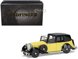 Rolls Royce Phantom III Sedanca de Ville Yellow with Black Top James Bond 007 Goldfinger 1964 Movie Diecast Model Car Corgi CC06807