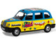 The Beatles London Taxi RHD Right Hand Drive Hello Goodbye Blue and Yellow with Graphics Diecast Model Car Corgi CC85930