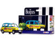 The Beatles London Taxi RHD Right Hand Drive Hello Goodbye Blue and Yellow with Graphics Diecast Model Car Corgi CC85930