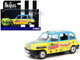 The Beatles London Taxi RHD Right Hand Drive Hello Goodbye Blue and Yellow with Graphics Diecast Model Car Corgi CC85930