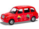The Beatles London Taxi RHD Right Hand Drive Christmas Taxi Red with Graphics Diecast Model Car Corgi CC85933 The Beatles London Taxi RHD Right Hand Drive Christmas Taxi Red with Graphics Diecast Model Car Corgi CC85933