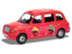 The Beatles London Taxi RHD Right Hand Drive Christmas Taxi Red with Graphics Diecast Model Car Corgi CC85933