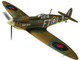 Supermarine Spitfire Mk.II Fighter Aircraft "Iron Maiden 'Aces High'" Green Camouflage with Graphics 1/72 Diecast Model by Corgi