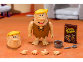 Barney Rubble 4 5 Moveable Figure with Accessories and Alternate Head and Hands The Flintstones Post Cocoa Pebbles Model Jada 35980