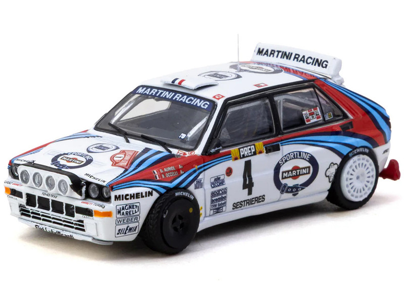 Lancia Delta HF Integrale #4 Didier Auriol Bernard Occelli Martini Racing Winner Monte Carlo Rally 1992 Hobby64 Series 1/64 Diecast Model Car Tarmac Works T64-049-92MCR04