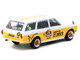 Datsun Bluebird 510 Wagon Ohige no Pon White with Orange Stripes and Graphics Global64 Series 1/64 Diecast Model Tarmac Works T64G-026-ONP