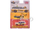 Datsun Bluebird 510 Wagon Ohige no Pon White with Orange Stripes and Graphics Global64 Series 1/64 Diecast Model Tarmac Works T64G-026-ONP