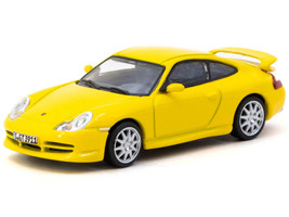 Porsche 911 GT3 996 Yellow Global64 Series 1/64 Diecast Model Tarmac Works T64G-069-YL