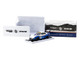 RWB 993 #2 Liberty Walk White and Blue Metallic with Container Packaging Hobby64 Series 1/64 Diecast Model Car Tarmac Works T64-TL017-LBWK2