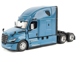 2025 Freightliner Cascadia Gen 5 Sleeper Cab Truck Tractor Signature Blue Transport Series 1/64 Diecast Model Diecast Masters 71130