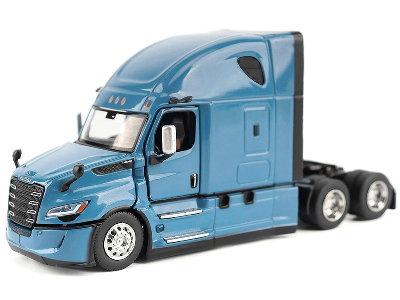 2025 Freightliner Cascadia Gen 5 Sleeper Cab Truck Tractor Signature Blue Transport Series 1/64 Diecast Model Diecast Masters 71130
