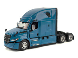 2025 Freightliner Cascadia Gen 5 Sleeper Cab Truck Tractor Signature Blue Transport Series 1/64 Diecast Model Diecast Masters 71130