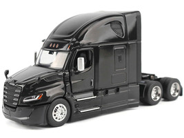 2025 Freightliner Cascadia Gen 5 Sleeper Cab Truck Tractor Night Shift Black Transport Series 1/64 Diecast Model Diecast Masters 71166