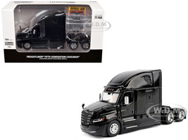 2025 Freightliner Cascadia Gen 5 Sleeper Cab Truck Tractor Night Shift Black Transport Series 1/64 Diecast Model Diecast Masters 71166