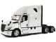 2025 Freightliner Cascadia Gen 5 Sleeper Cab Truck Tractor Winter White Transport Series 1/64 Diecast Model Diecast Masters 71167