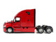 2025 Freightliner Cascadia Gen 5 Sleeper Cab Truck Tractor Red Transport Series 1/64 Diecast Model Diecast Masters 71168