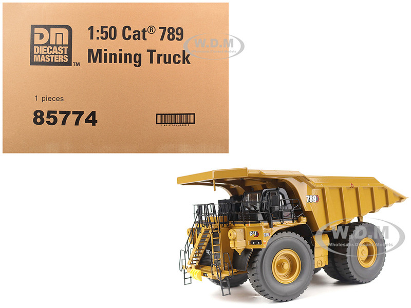 CAT Caterpillar 789 Mining Truck Yellow High Line Series 1/50 Diecast Model Diecast Masters 85774