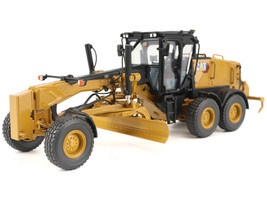CAT Caterpillar 140 LVR Motor Grader Yellow with Black Top High Line Series 1/50 Diecast Model Diecast Masters 85794