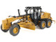CAT Caterpillar 140 LVR Motor Grader Yellow with Black Top High Line Series 1/50 Diecast Model Diecast Masters 85794
