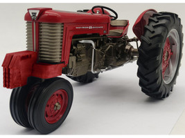 Massey Ferguson 65 DieselMatic Narrow Front Tractor with Front Weights Red with Bronze Frame Classic Series 1/16 Diecast Model SpecCast SCT990