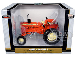Allis Chalmers D 15 Wide Front Tractor with Rear Spin Out Wheels Orange with Cream Stripes Classic Series 1/16 Diecast Model SpecCast SCT991