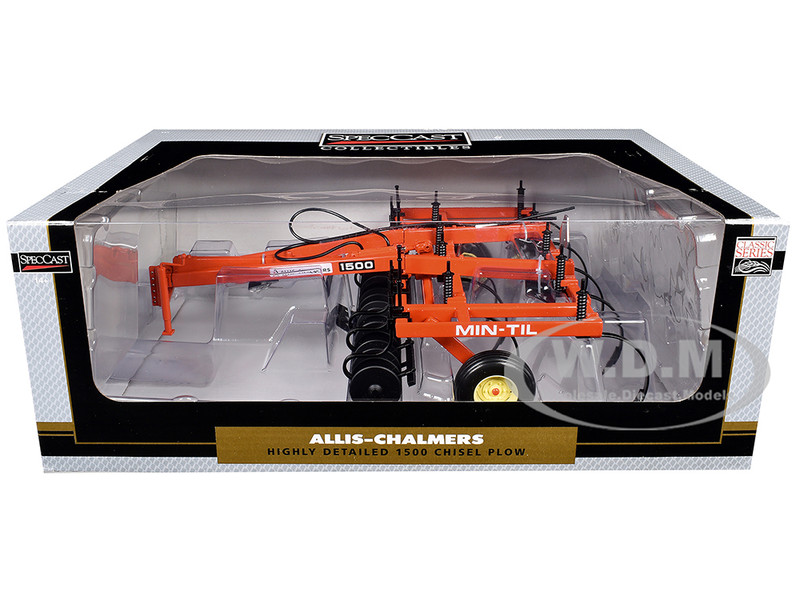 Allis Chalmers 1500 Chisel Plow Orange Classic Series 1/16 Diecast Model SpecCast SCT993