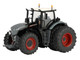 Fendt 1042 Vario Tractor with Front and Rear Dual Wheels Black with White Top 1/64 Diecast Model SpecCast SCT996
