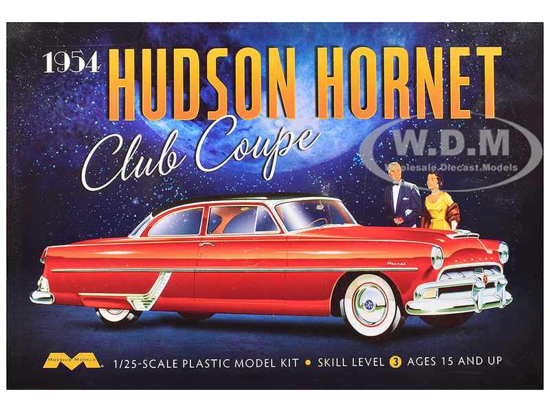 Skill 3 Model Kit 1954 Hudson Hornet Coupe 1/25 Scale Model Moebius MOE-1213