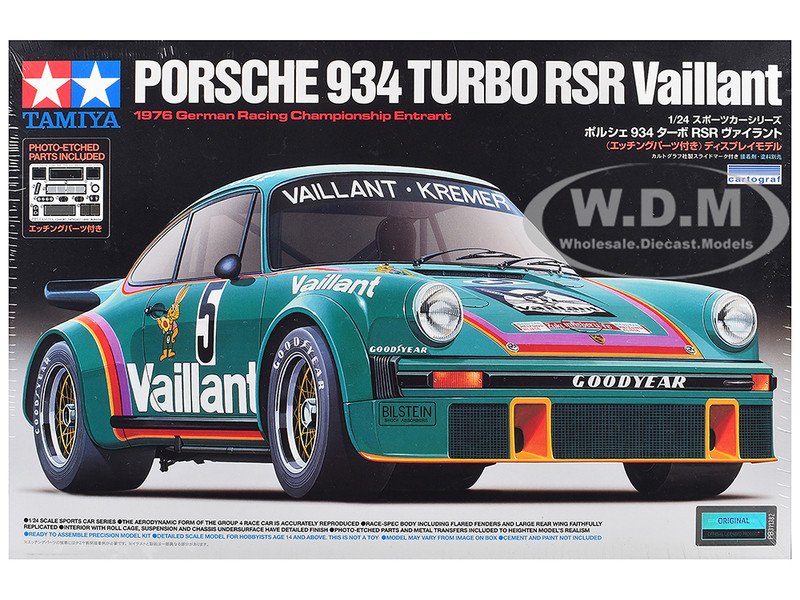 Model Kit Porsche 934 Turbo RSR Vaillant Kremer 1/24 Scale Model Tamiya TAM-24334