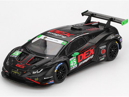 Lamborghini Huracan GT3 EVO2 #45 Graham Doyle Danny Formal Ashton Harrison Kyle Marcelli DEX Imaging IMSA 24 Hours of Daytona 2024 Limited Edition 1/64 Diecast Model Car Mini GT MGT01129